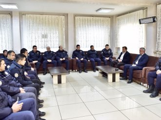 Başkan Erkoç, Çevik Kuvvet Şube Müdürlüğünü ziyaret etti