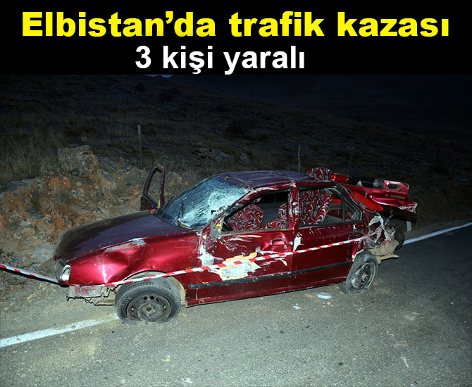 Kahramanmaraş'ta trafik kazası: 3 yaralı