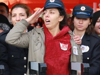 Ankara şehidini uğurladı