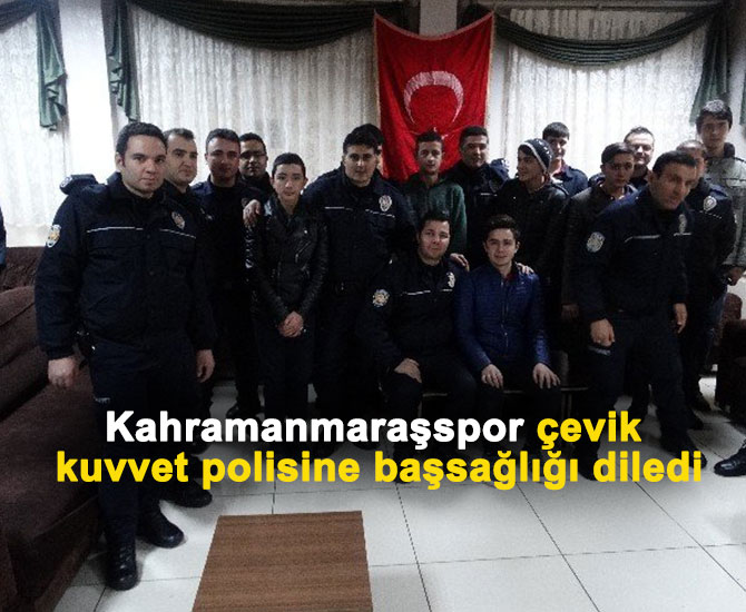 Kahramanmaraşspor çevik kuvvet polisine başsağlığı diledi
