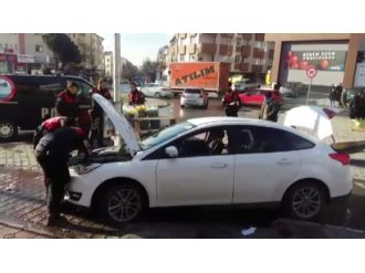 Kaza yapan şüpheliler kıskıvrak yakalandı