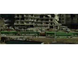 Halep’te otobüsler bekliyor