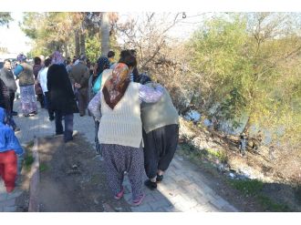 Cesedi film gibi izlediler