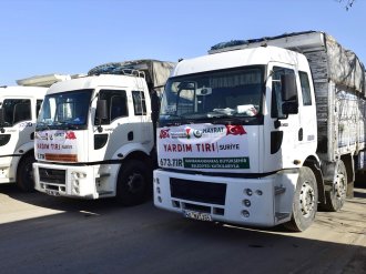 Kahramanmaraş'tan Suriye'ye yardım konvoyu