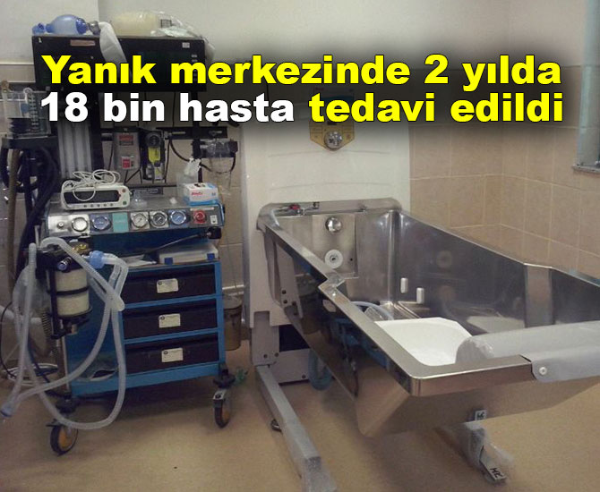 Yanık merkezinde 2 yılda 18 bin hasta tedavi edildi