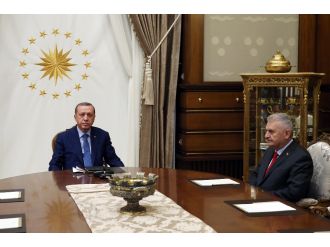 Erdoğan-Yıldırım görüşmesi sona erdi