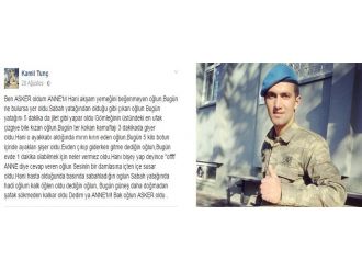 Şehit annesine özlemini bu sözlerle anlatmış