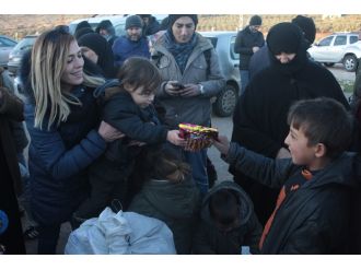 Suriyeli çocuklara sıcak karşılama