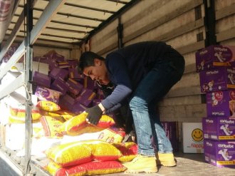 Halep için lojistik merkezi kurdular