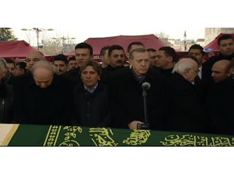 Cenaze törenine Erdoğan da katıldı