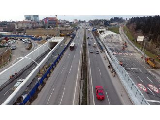 Açılışına 1 gün kala Avrasya Tüneli havadan görüntülendi