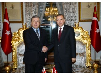 Erdoğan Gürcistan Başbakanı Kvirikashvili ile görüştü