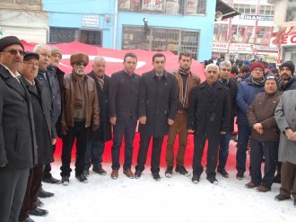 "Şehitlere Saygı, Teröre Lanet Yürüyüşü" düzenlediler