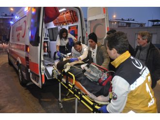 2 metreden düşerek can verdi