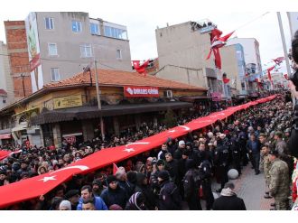 Kırklareli şehidini son yolculuğuna uğurladı