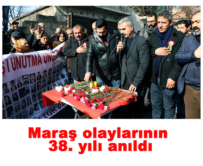 Maraş olaylarının 38. yılı anıldı