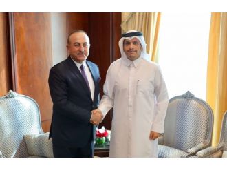 Çavuşoğlu Katarlı mevkidaşı ile görüştü