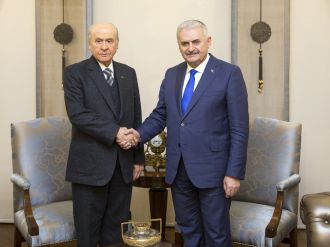 Başbakan Yıldırım-Bahçeli görüşmesi sona erdi