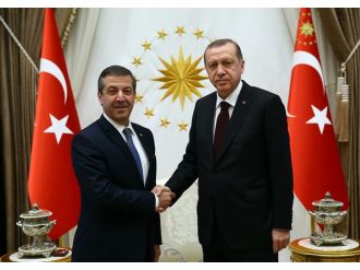Erdoğan KKTC Dışişleri Bakanını kabul etti
