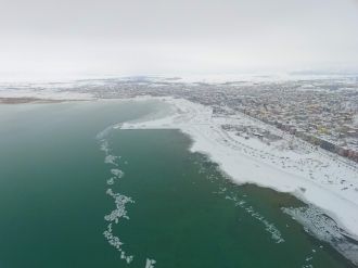 Beyaz gelinliğini giyen Beyşehir’e bir de böyle izleyin !