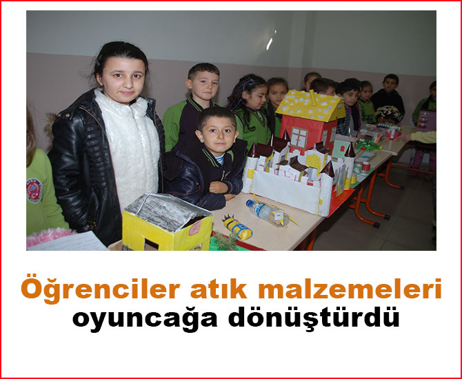 Öğrenciler atık malzemeleri oyuncağa dönüştürdü