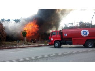 Antalya’da hamam yangını