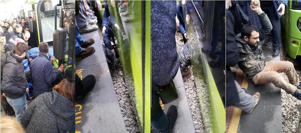 Bursa metrosunda can pazarı