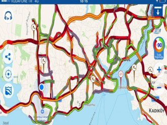 İstanbul trafiğine kar engeli