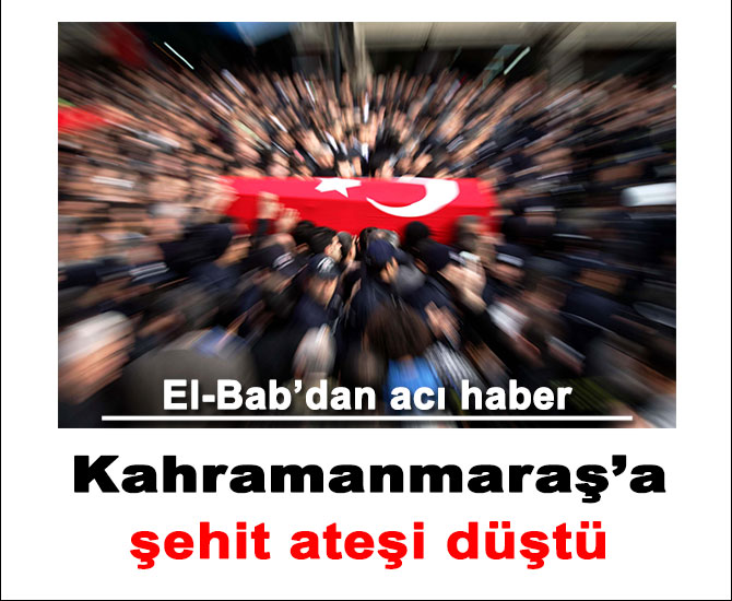 Kahramanmaraş'a şehit ateşi düştü