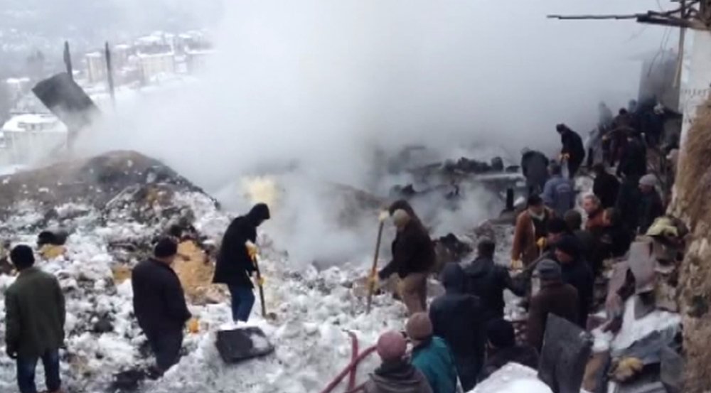 Karaman'da facia baba ve 2 kızı yangında can verdi