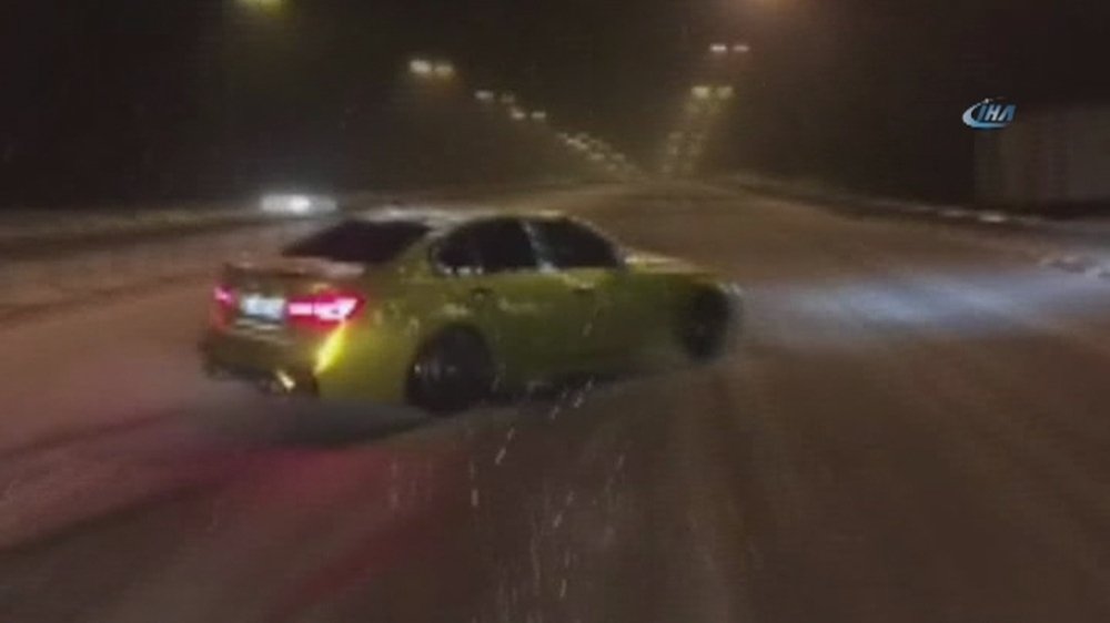 Drift yapan maganda yakalandı