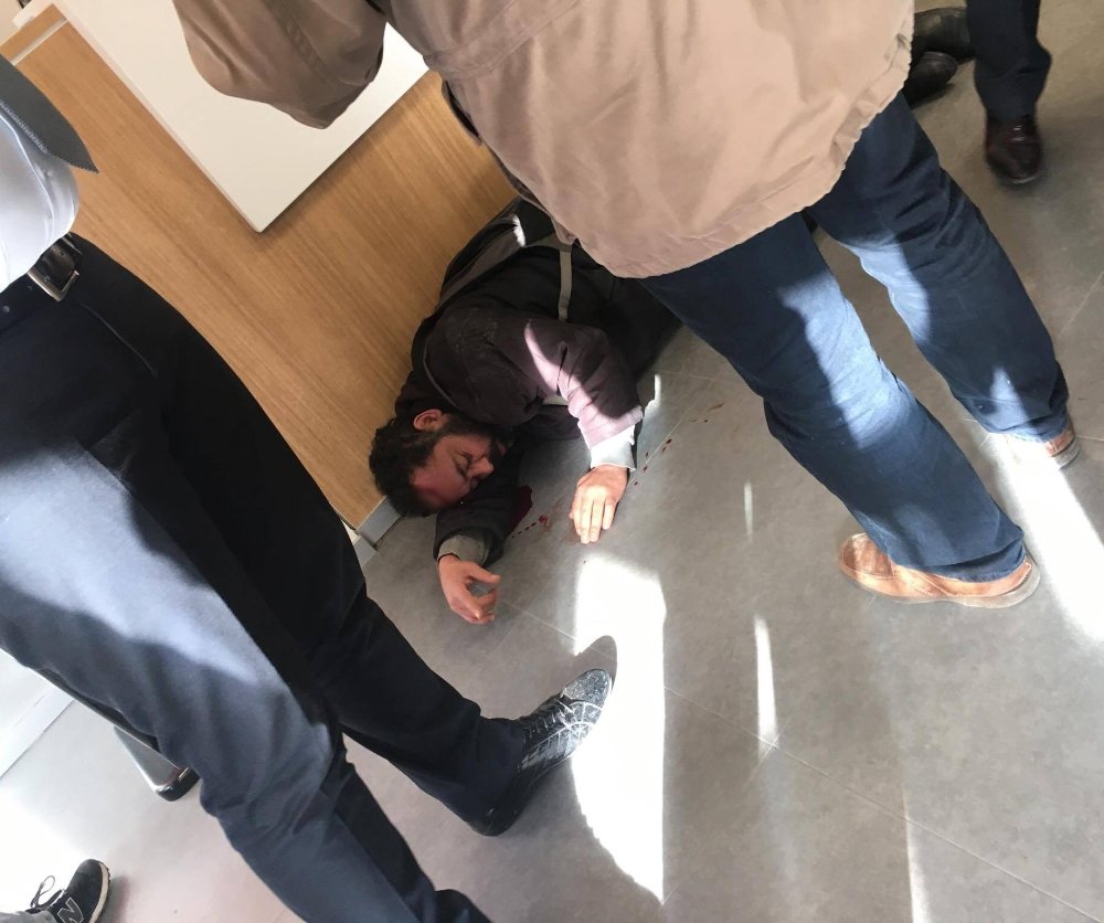 Soygun girişimi hastanede bitti