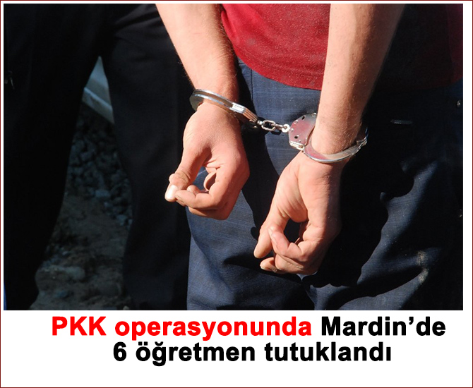 PKK operasyonunda Mardin’de 6 öğretmen tutuklandı
