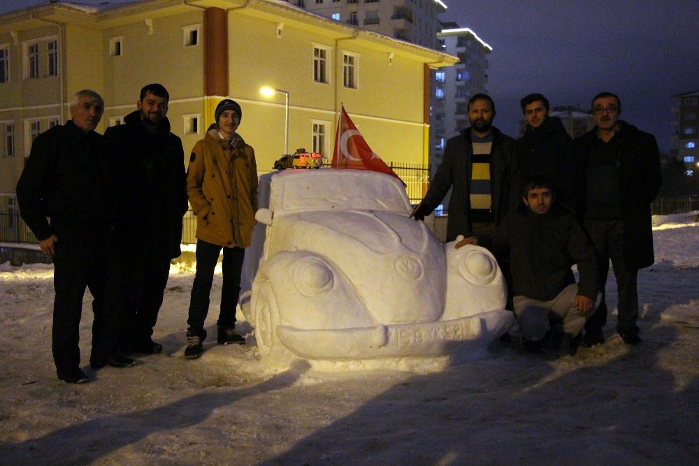 Bu da Bağcılar'da kardan araba