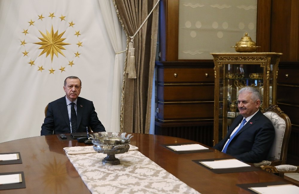 Cumhurbaşkanı Erdoğan Başbakan Yıldırım'ı kabul etti