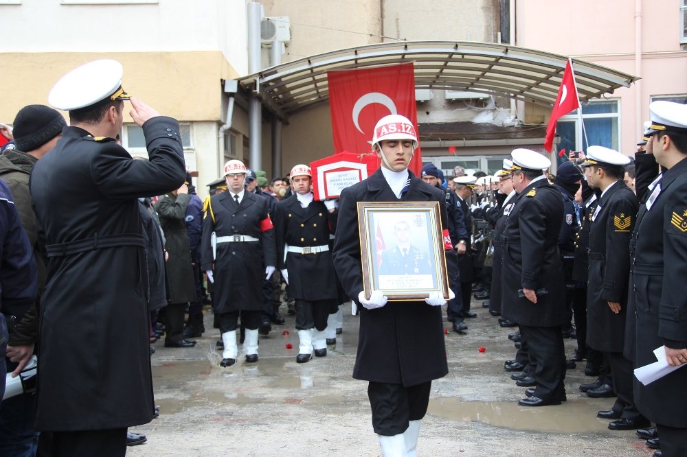 Çanakkale şehidini  uğurladı