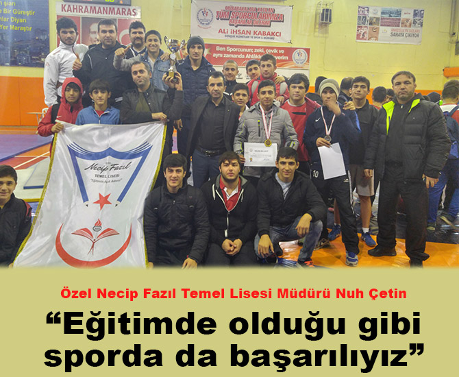 “Eğitimde olduğu gibi sporda da başarılıyız”