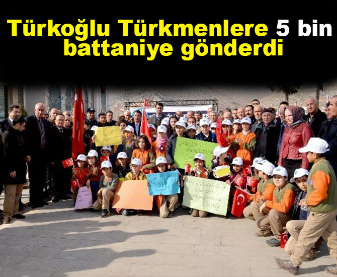 Türkoğlu Türkmenlere 5 bin battaniye gönderdi