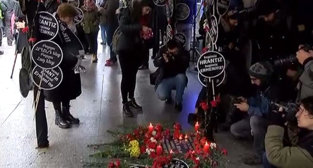 Hrant Dink ölümünün 10'uncu yıldönümünde anılıyor
