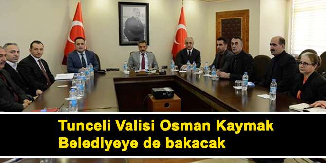 Tunceli Valisi, belediye başkanvekili olarak göreve başladı