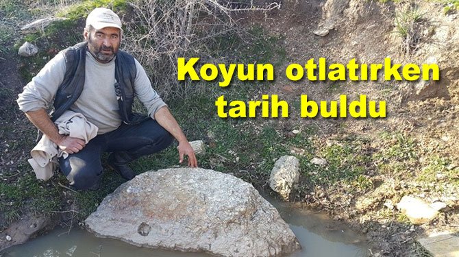 Koyun otlatırken tarih buldu
