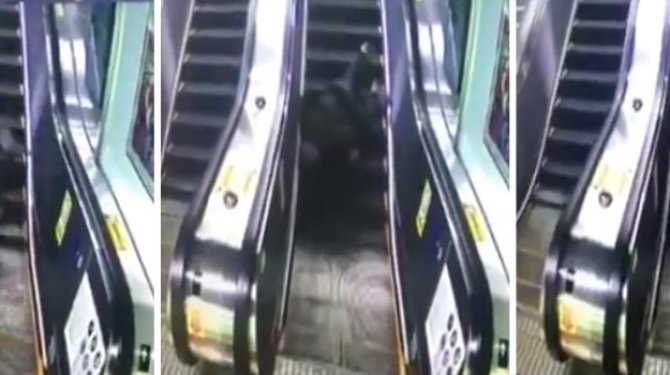 Yürüyen merdiven faciaya neden oluyordu !