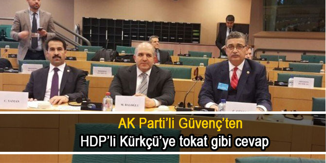 AK Parti’li Güvenç’ten HDP’li Kürkçü’ye tokat gibi cevap