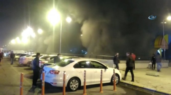 Otogarda yangın: 2 otobüs kül oldu