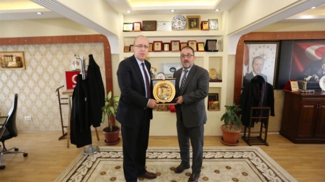 EÜAŞ Genel Müdürü Şatıroğlu'nun Başkan Güven'i ziyareti