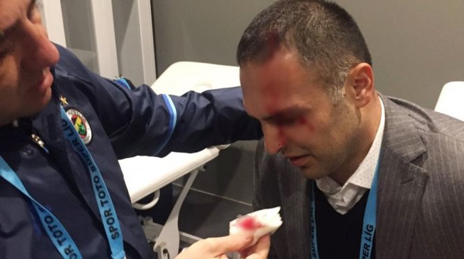 Hasan Çetinkaya’nın kafası yarıldı