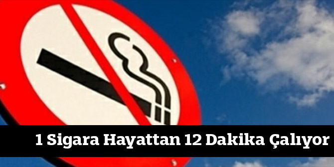 1 Sigara Hayattan 12 Dakika Çalıyor