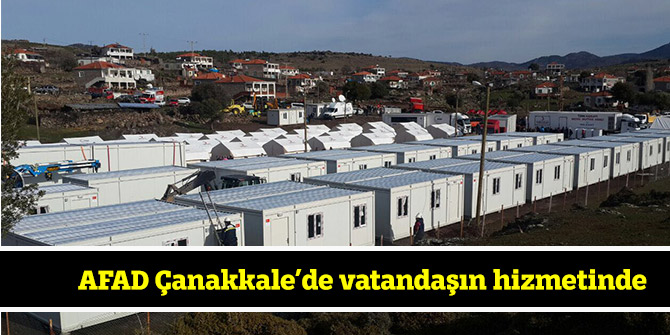 AFAD Çanakkale’de vatandaşın hizmetinde