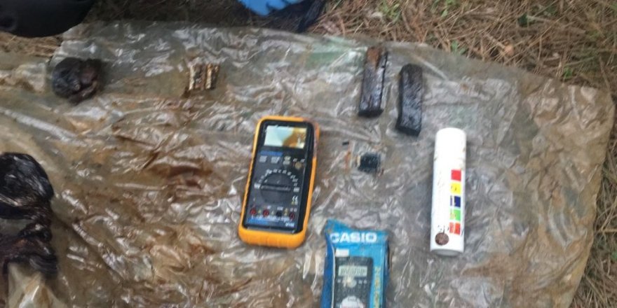 Kent ormanından bomba malzemeleri çıktı