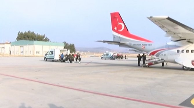 El Bab şehitleri memleketlerine uğurlandı